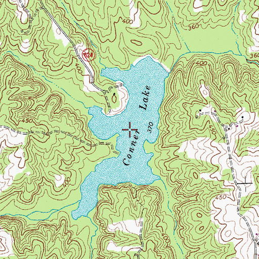Topographic Map of Conner Lake, VA