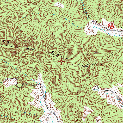 Topographic Map of Conners Spur, VA