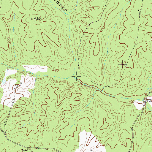 Topographic Map of Cooks Creek, VA