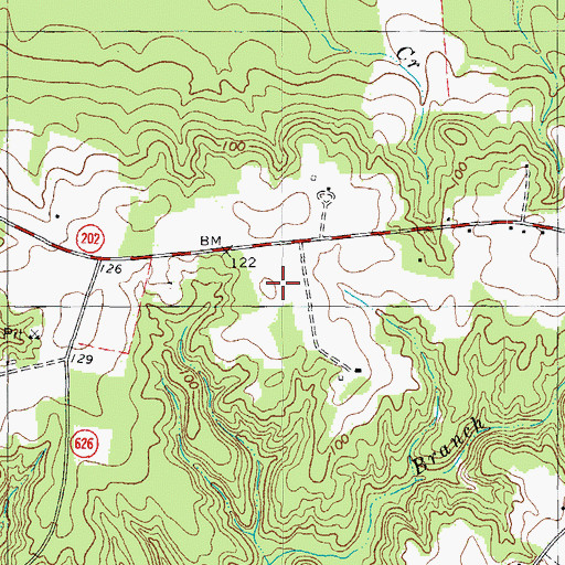 Topographic Map of Cople Elementary School, VA