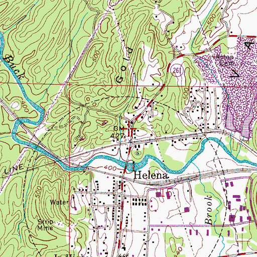 Topographic Map of Mount Pleasant Baptist Church, AL