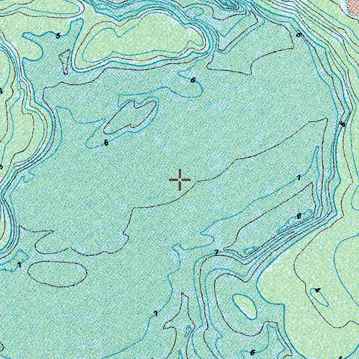Topographic Map of Corrotoman River, VA