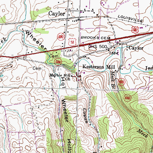 Topographic Map of Cowan Branch, VA