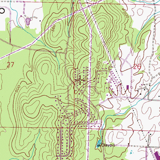 Topographic Map of Port South, AL