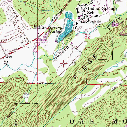 Topographic Map of Quail Run, AL