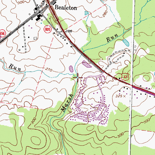 Topographic Map of Craig Run, VA