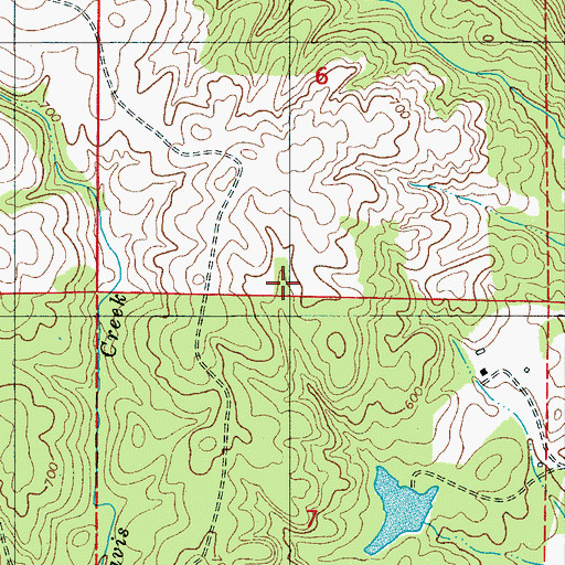 Topographic Map of Rajah Mine, AL