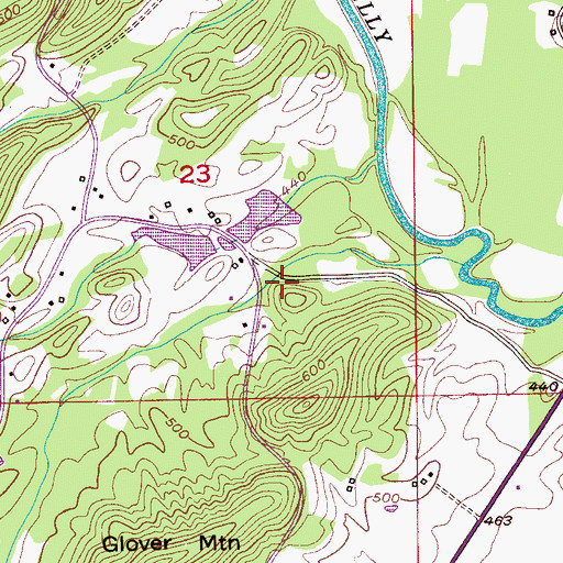 Topographic Map of Rehaboa Church (historical), AL