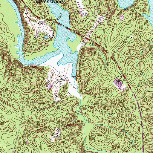 Topographic Map of Crooked Creek, VA
