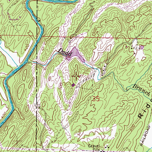 Topographic Map of Riverchase Country Club, AL