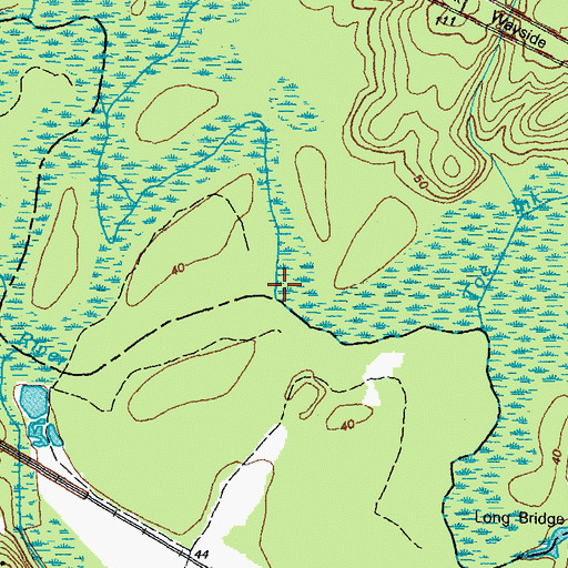 Topographic Map of Crumps Swamp, VA