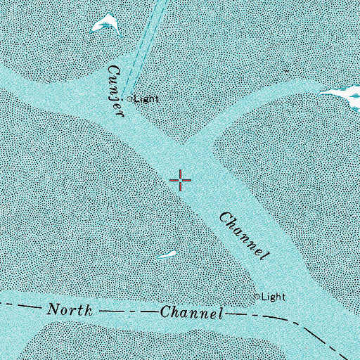 Topographic Map of Cunjer Channel, VA