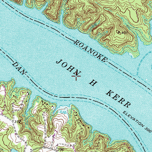 Topographic Map of Dan River, VA