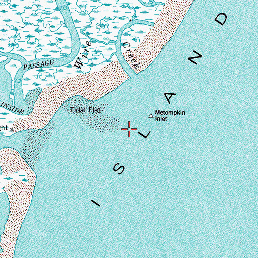 Topographic Map of Deep Creek, VA