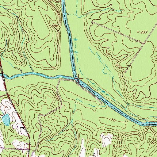 Topographic Map of Deep Creek, VA