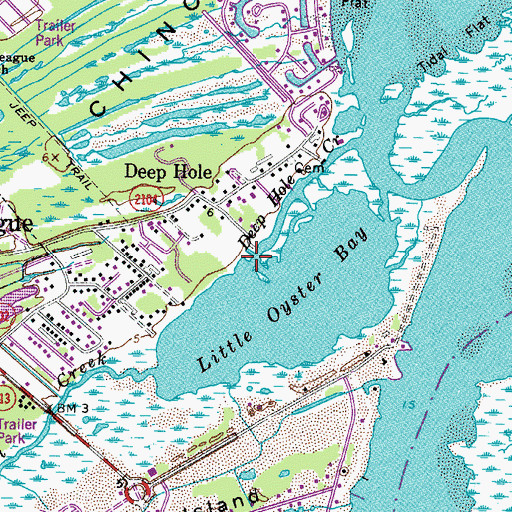 Topographic Map of Deep Hole Creek, VA