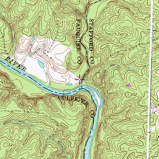 Topographic Map of Deep Run, VA