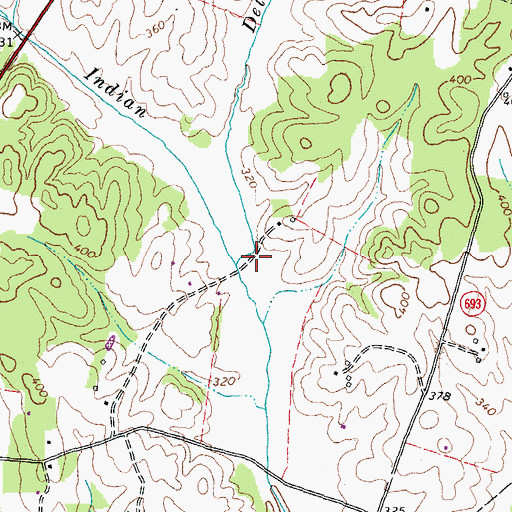 Topographic Map of Delridge Run, VA