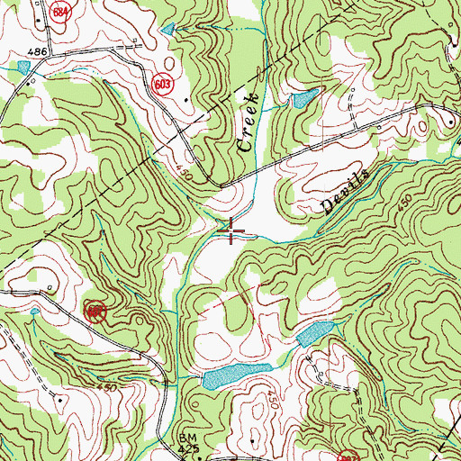 Topographic Map of Devils Branch, VA