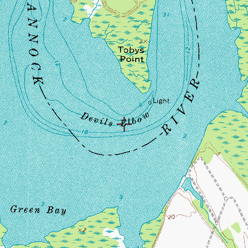Topographic Map of Devils Elbow, VA