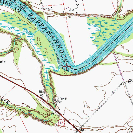 Topographic Map of Dicks Creek, VA