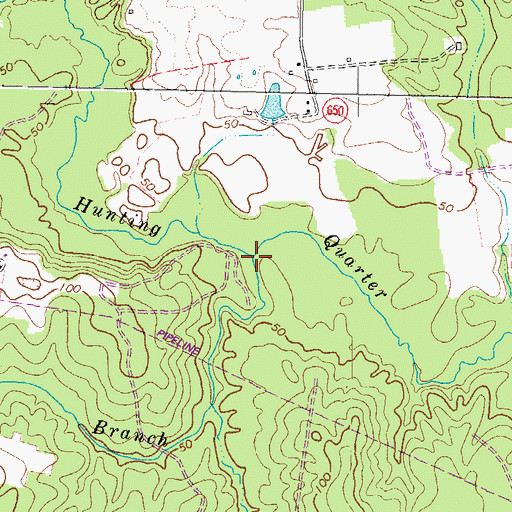 Topographic Map of Dividing Branch, VA