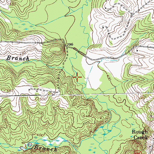 Topographic Map of Dividing Branch, VA