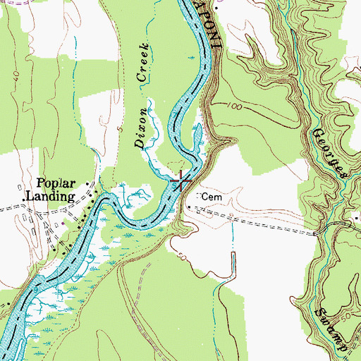 Topographic Map of Dixon Creek, VA