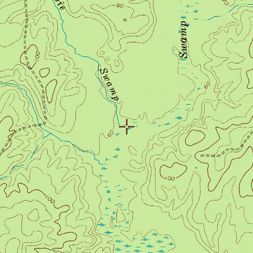 Topographic Map of Dobie Swamp, VA