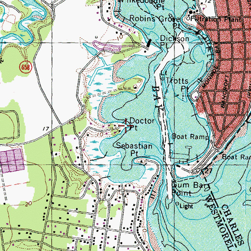 Topographic Map of Doctor Point, VA
