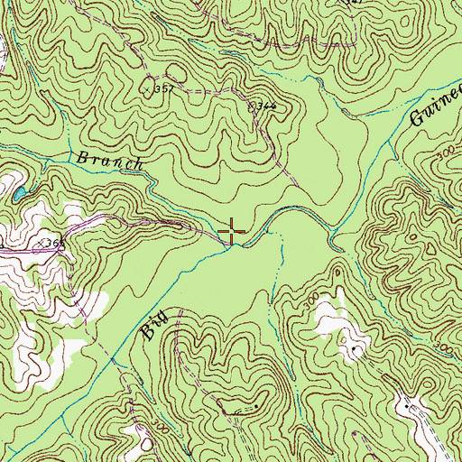 Topographic Map of Doe Branch, VA