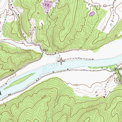 Topographic Map of Dog Run, VA