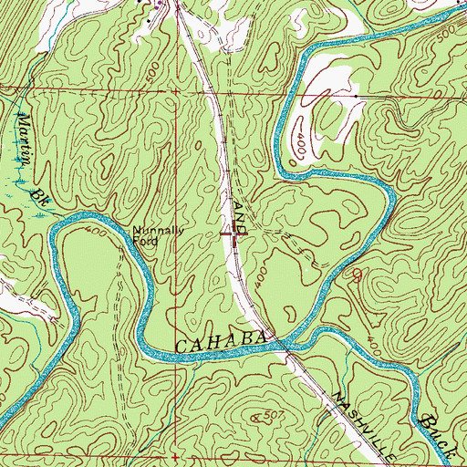 Topographic Map of Sydenton (historical), AL