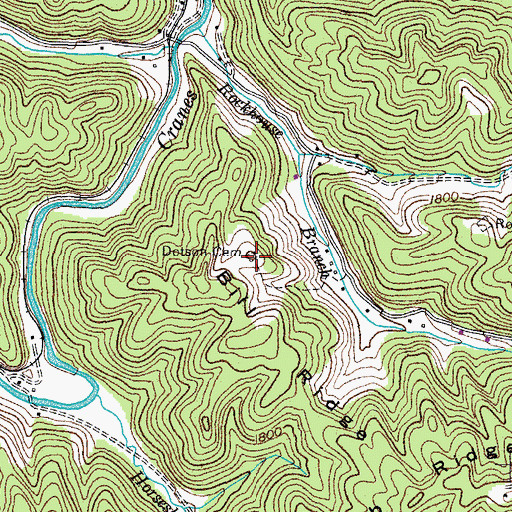 Topographic Map of Dotson Cemetery, VA