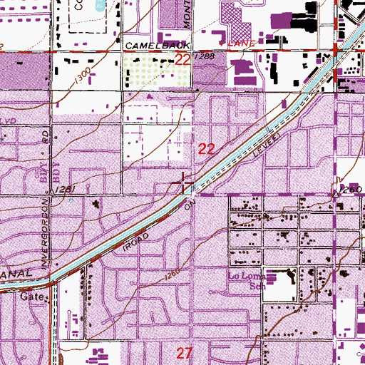 Topographic Map of Lafayette Parkway, AZ