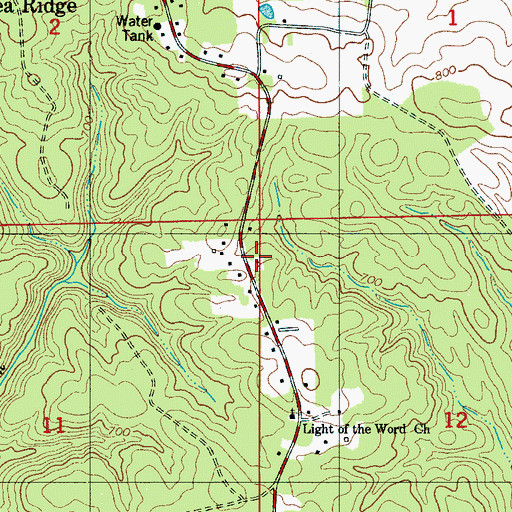 Topographic Map of The Christian Mission Church, AL