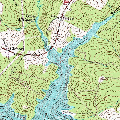 Topographic Map of Douglas Creek, VA