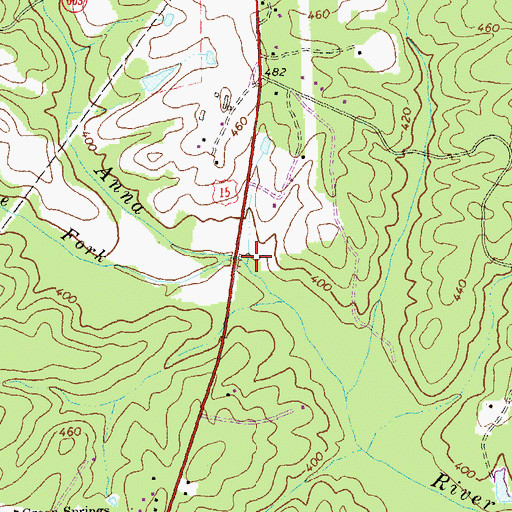 Topographic Map of Dove Fork, VA