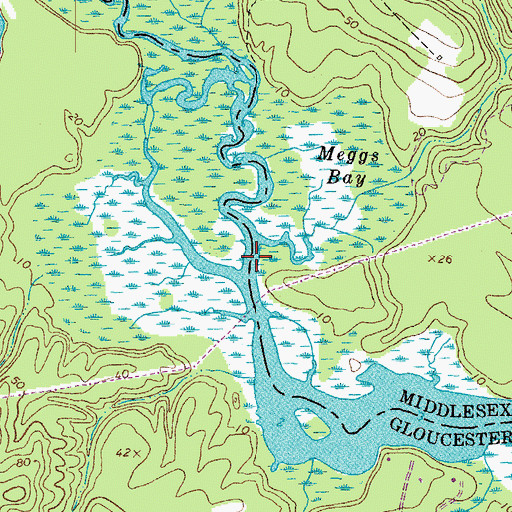 Topographic Map of Dragon Swamp, VA