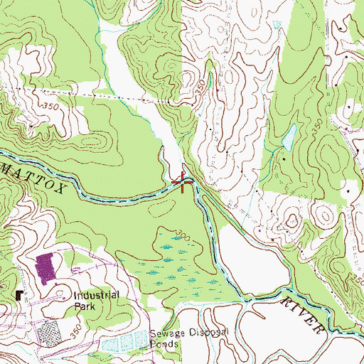 Topographic Map of Dry Creek, VA