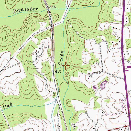 Topographic Map of Dry Fork, VA