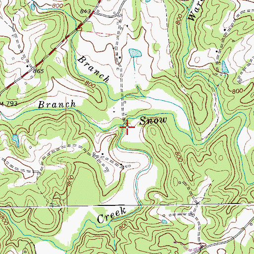 Topographic Map of Duffy Branch, VA