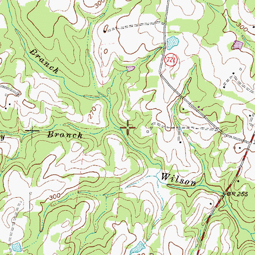 Topographic Map of Dukes Branch, VA