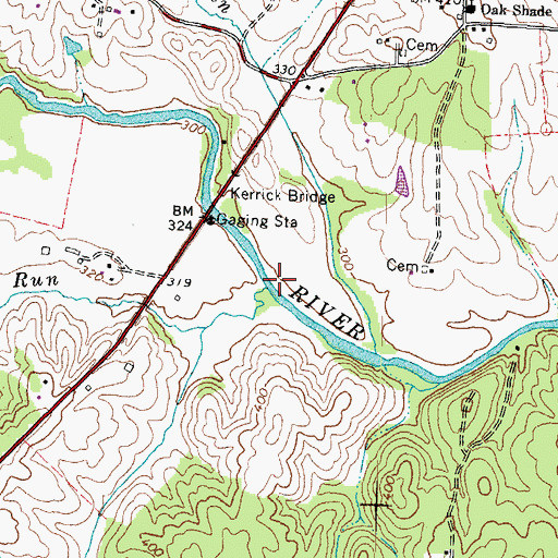 Topographic Map of Duncan Run, VA
