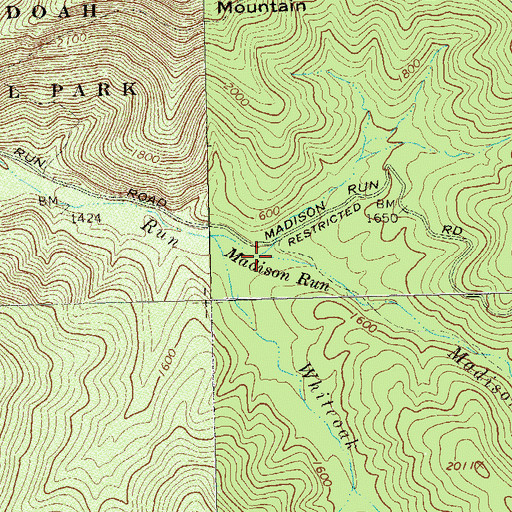 Topographic Map of Dundo Hollow, VA