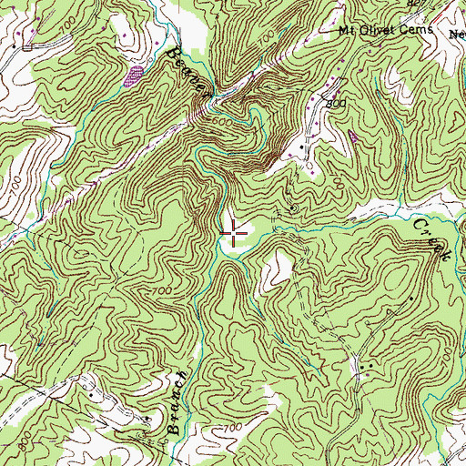 Topographic Map of Dutchman Branch, VA