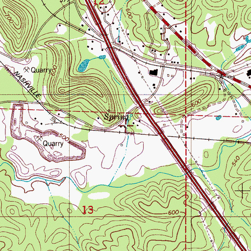 Topographic Map of Verlie, AL