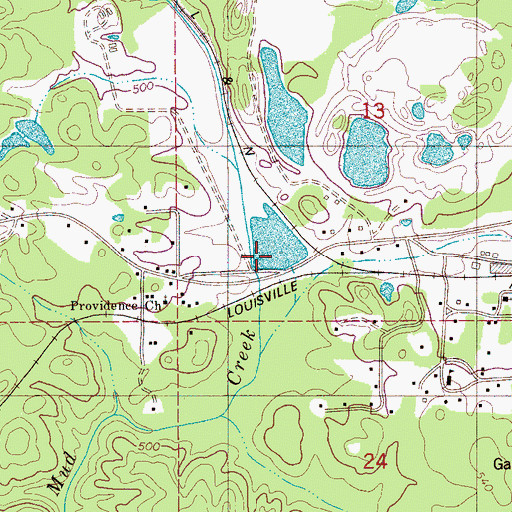 Topographic Map of Wares Furnace (historical), AL