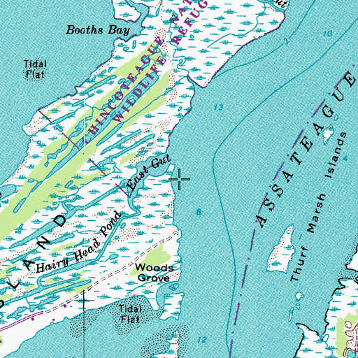 Topographic Map of East Gut, VA