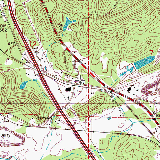 Topographic Map of Willmay, AL